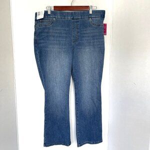 Kim Rogers Petite Short Pull-On Jeans, Elastic Waist, Tummy Control
